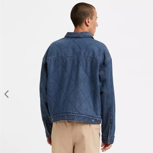 Levi’s Men’s Quilted Denim Jacket | New With Tags | “stay loose trucker” - Picture 3 of 4